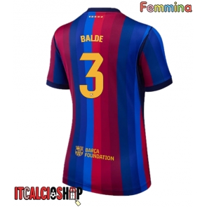Barcelona Alejandro Balde #3 Prima Maglia Femmina 2026-27 Manica Corta